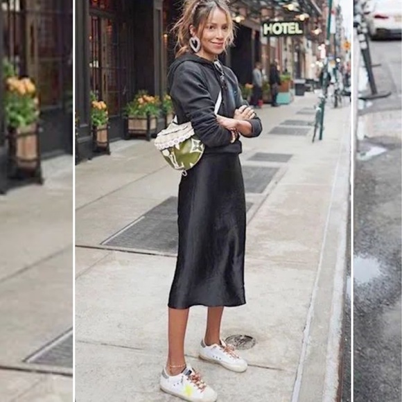 Vince Dresses & Skirts - Vince // Satin Slip Skirt Black